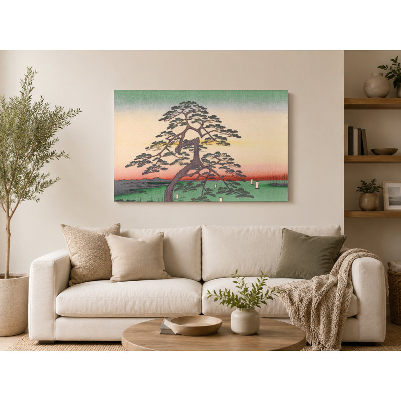 Atake with a Sudden Shower (1857) - Art mural sur toile paysage, 36" W x 24" H