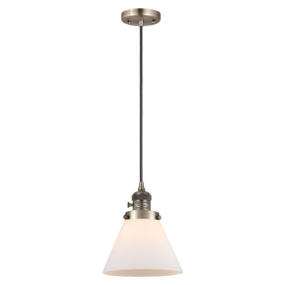 Luminaire suspendu en forme de globe à 1 lumière Angjelina