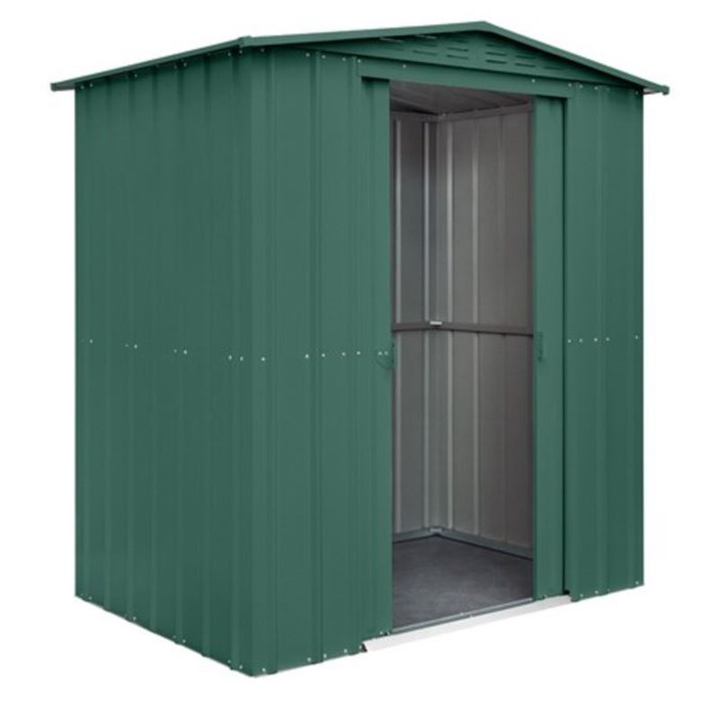 Salford 6 ft. W x 5 ft. D Metal Garden Shed, Heritage Green