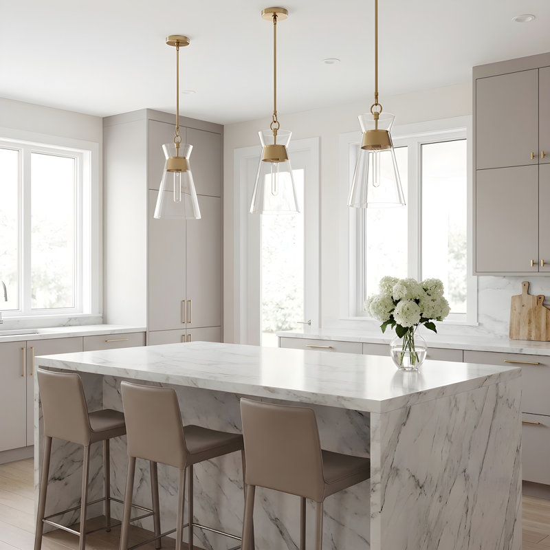 Atlantic 1 - Light Pendant, Burnished Brass