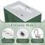 "Meuble-lavabo double, MDF en bois, design rétro, maison