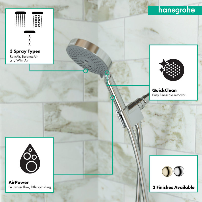 Raindance Rain Shower Head, Chrome