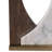22X17" 2-Tone Marble Open Cut-Out Lamp, White/Beige