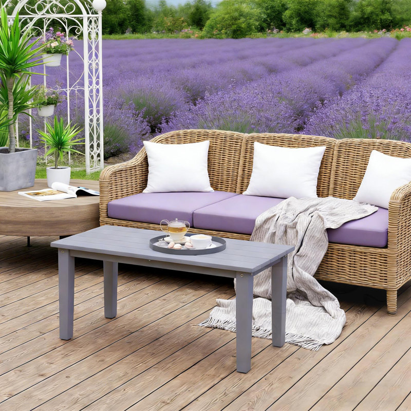 Rectangular  Patiotable, Gray