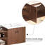 Meuble-lavabo 60 po à fermeture en douceur brun rougeâtre 60 po Armoire méticuleusement conçue à fermeture en douceur pour un usage transitionnel et silencieux