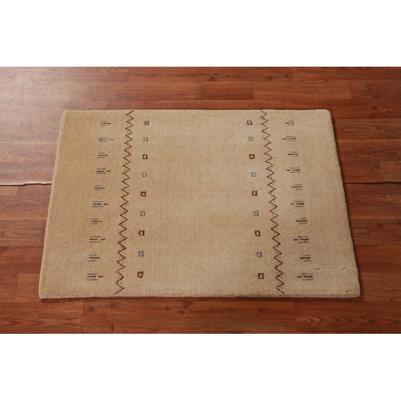 Tapis indien en laine fait à la main Gabbeh 2x3