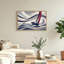 Art rétro sur toile, voilier tourbillonnant-805796619