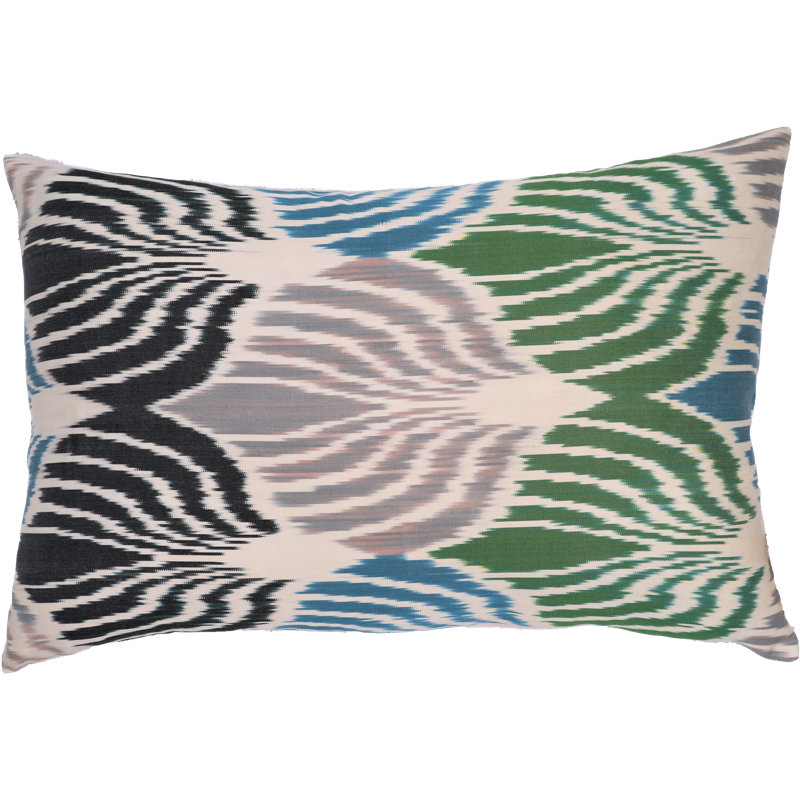 Lumbar Pillow Cover & Insert, Light Beige Argyle