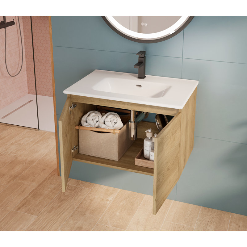 Ensemble de meuble-lavabo simple 28 po Lepanto Malibu, Chêne