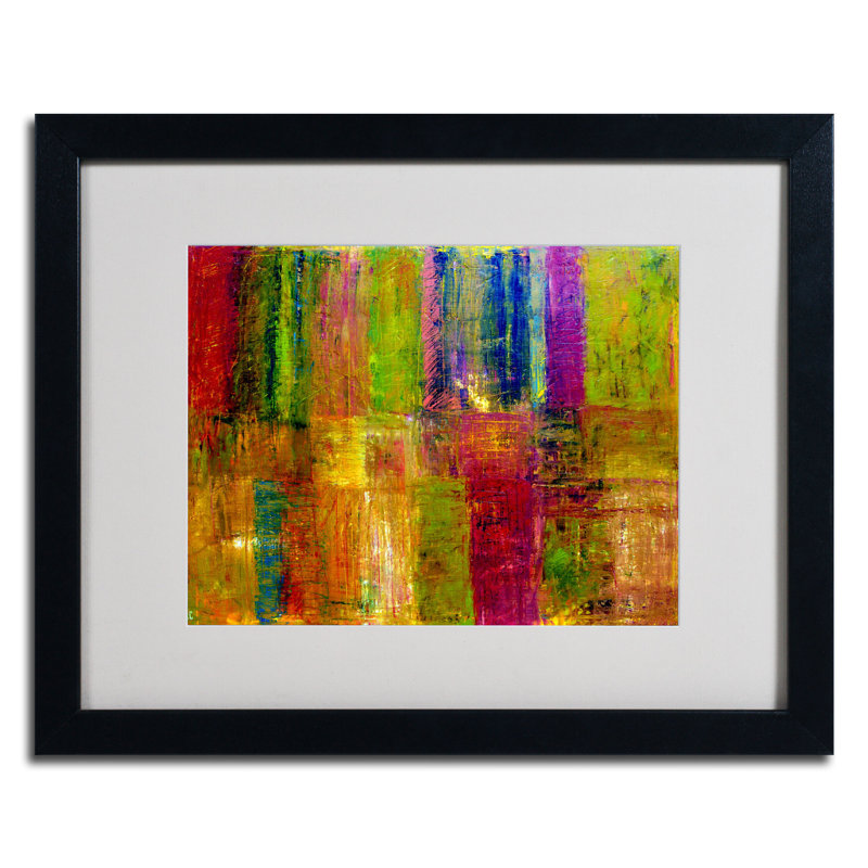 «Color Abstract» par Michelle Calkins, reproduction d'art encadrée, Noir, H 11 po x l 14 po x P 0,5 po