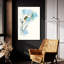 Art mural en verre Winston Porter «Carols Roses 2 Blue» par Shirley Novak-1779939035