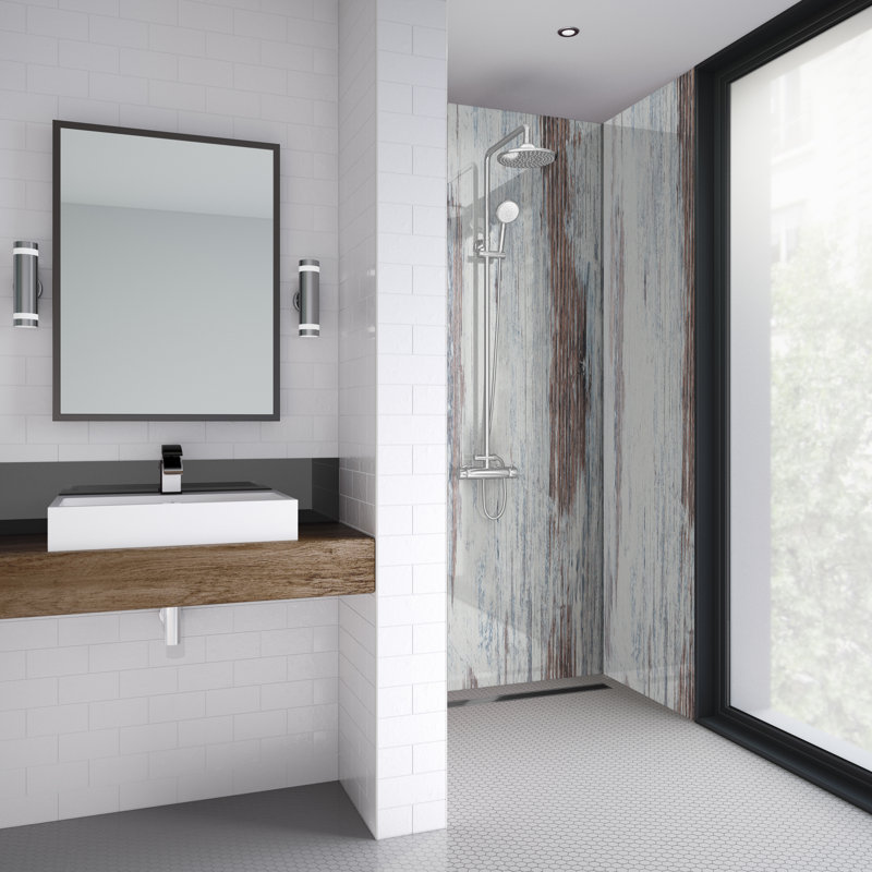 900mm W x 242mm H Decorative Wall Panel with Glass
