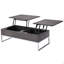 Table basse rectangulaire avec plateau relevable