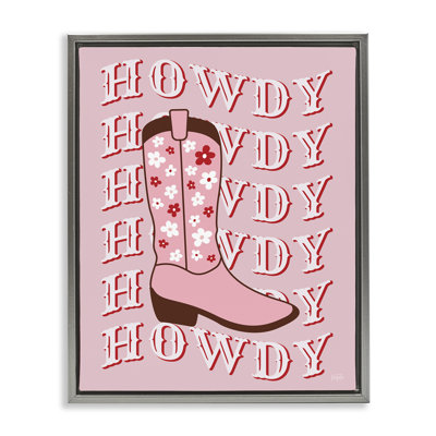 Art mural sur toile flottant Howdy