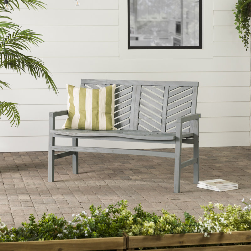 Banc de jardin Harbison, Gris délavé