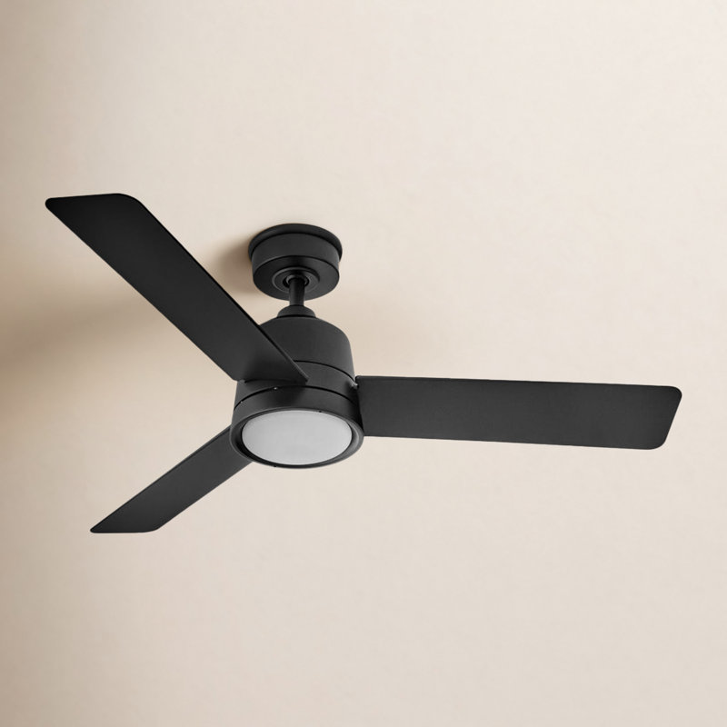 Morrow 48'' Ceiling Fan with LED Lights, Matte Black
