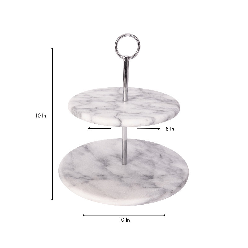Assiette à dessert Artifacts Marble ™, Blanc mat