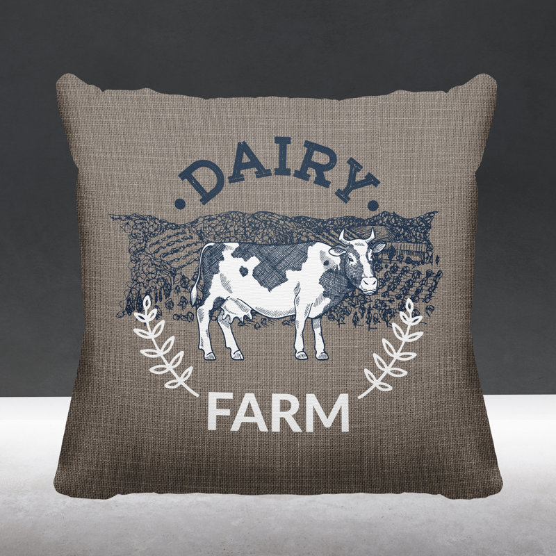 Oreiller intérieur / extérieur Bety Barnyard, L 15 po x H 15 po, Ombre