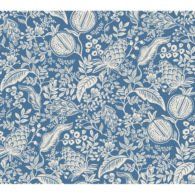 Papier peint auto-adhésif Pomegranate, Bleu