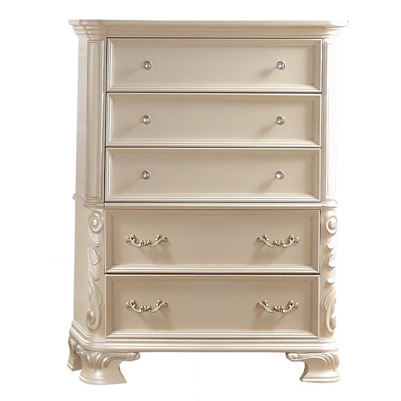 Ensemble de chambre à coucher tapissier Ludwika, Très grand lit