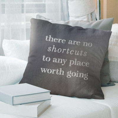 Housse de coussin "à l’écriture de raccourcis"