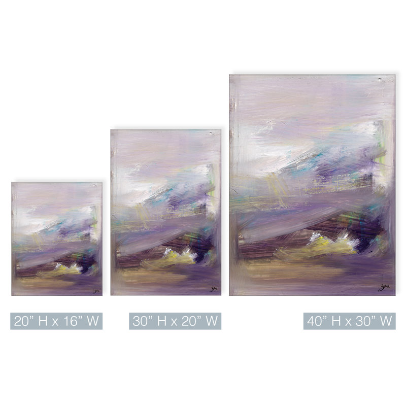 «Abstract XIII» par Zane - reproduction d'art sur toile tendue, H 20 po x l 16 po x P 1,5 po