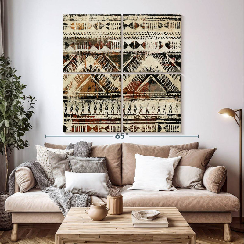 Motif africain Kerner, H 50 po x l 50 po