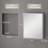Elise 20 In. W X 28 In. H White Rectangular Lron Medicine Cabinet With Mirror, Wall/recessed, 4mm Silver Mirror Door-492105617-492105616