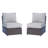 Elodie Wicker Fully Assembled 4 - Person Seating Group with Cushions-1524742226