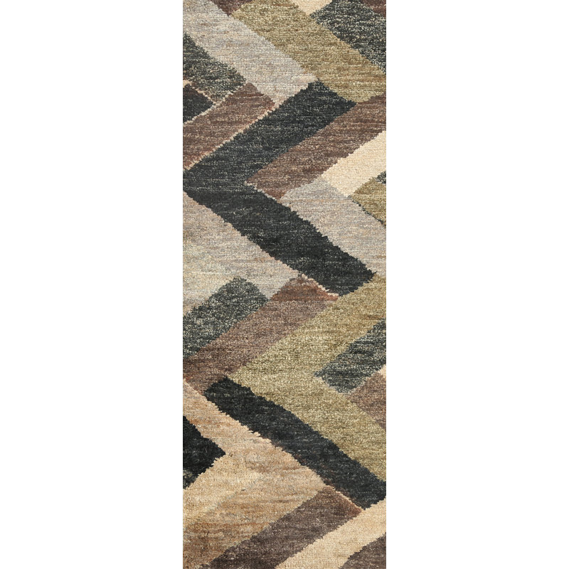 One-of-a-Kind 2'5" x 7'10" Runner Jute / Sisal Area Rug in