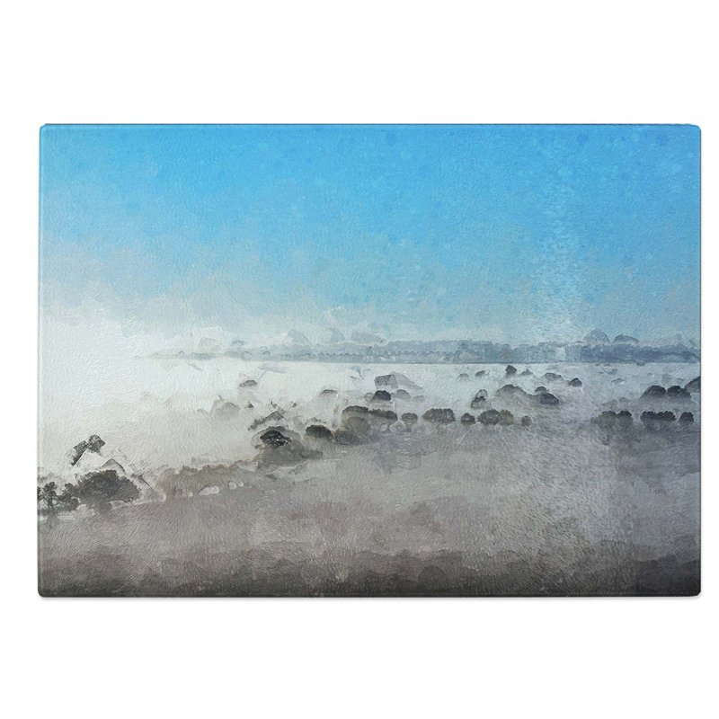 Glass Mist Over The Cotswolds in Abstract Chopping Board, 39 cm W x 28.5 cm L