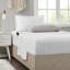 Édredon pour lit simple et drap - imprimé à feuilles jaunes en microfibre douce décor gris-121269200-121269199