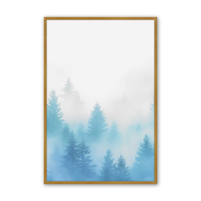 Frozen Echoes III, Cadre photo simple or poli, H 15,25 po x l 12,25 po