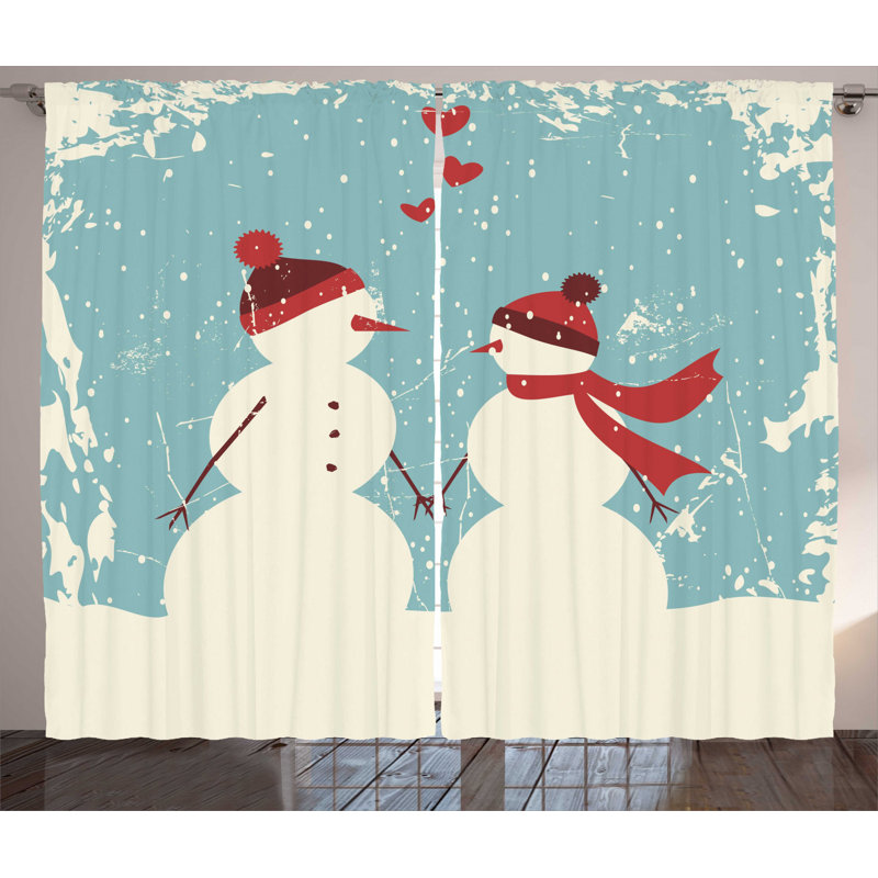 Semi-Sheer Rod Pocket Curtain Panels, 54" x 63"