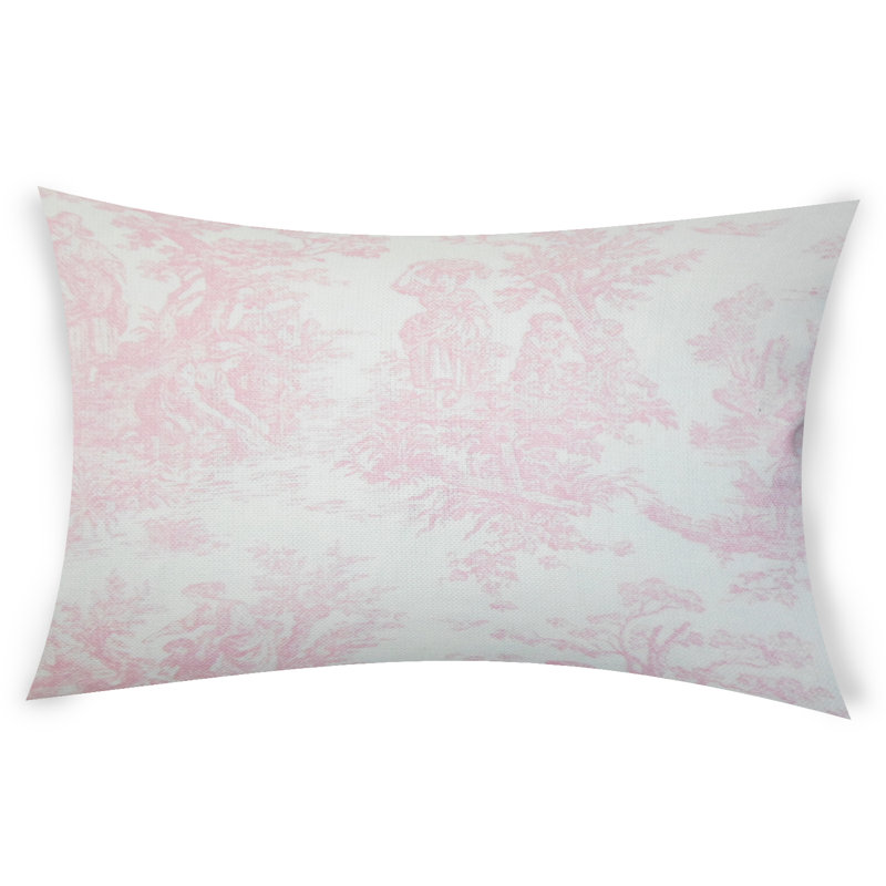  Housse et insert rectangulaires en coton, Rose, 14 po x 36 po