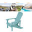 Ensemble de 2 chaises Adirondack en plastique Bergenfield, chaise de patio extérieure toutes saisons HiPS, chaise de foyer d'extérieur robuste pour terrasse de jardin-151985290