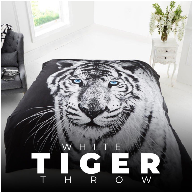 3D Animal Throw Widlife Blanket Ultra Soft Warm Fleece Animal Lovers Decorative Blanket for Sofa Couch Bed Living Room Bedroom Cosy Comfort