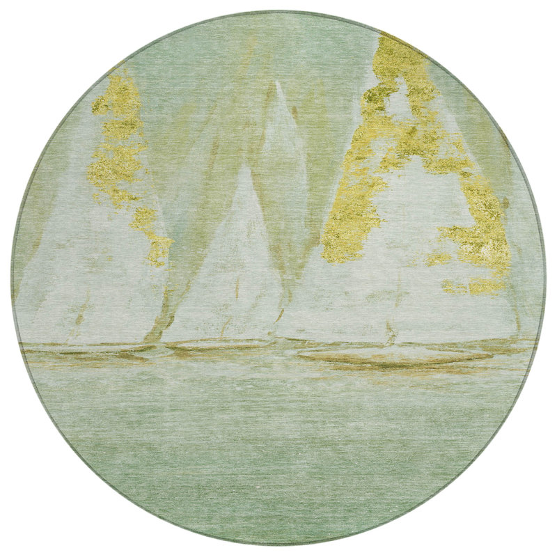 Tapis d'intérieur rond 8 pi