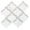 Carreau de mosaïque murale en verre satiné Tahitian Pearl 14 po x 14,5 po