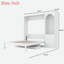 Lit escamotable avec tablette Stoarge, bureau, lumière DEL, armoire et 3 tiroirs Murphy-839985713