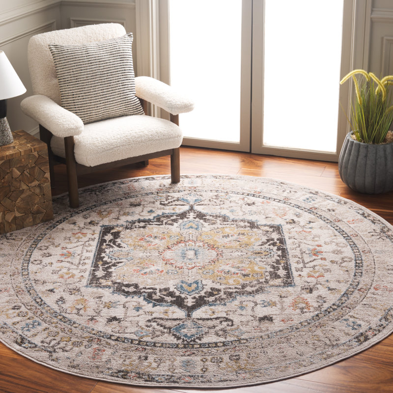 Desieree Performance Oriental Rug, Round 6'7"
