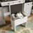 61.5" Farmhouse Vanity Desk With Mirror And LED Lights