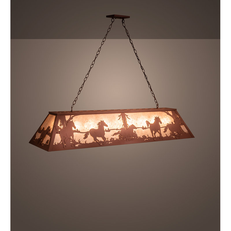 Rustic Lodge 9 - Light Pendant, Rust