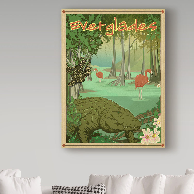 «Everglades» par Croswell, impression sur toile tendue, H 47 po x l 35 po