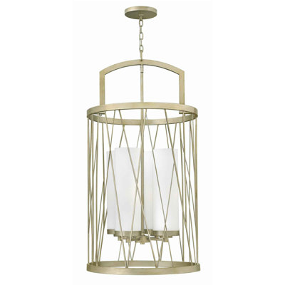 Talara 4 - Light Silver Lantern Pendant