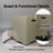 16 Inch 20 Lb Propane Tank Cover, Outdoor Storage For Gas Fire Pits, Concrete Holder In Grey, Weather - Material, Side Handles Easy Lifting, 2 1 Function Cover Inch, Hideaway Table , Convenient