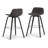 Randolph Upholstered Bentwood Mid-Century Modern Bar & Counter Stool with Chrome Footrest-88841775
