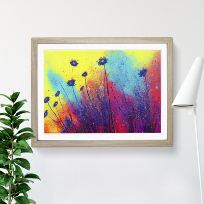Magnificent Wildflowers Floral Abstract - Single Picture Frame Painting