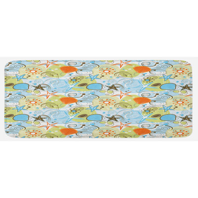 Coastal Synthetic Kitchen Mat