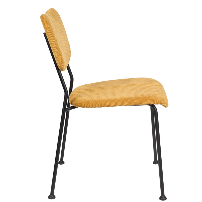 Upholstered Dining Chair, Yellow